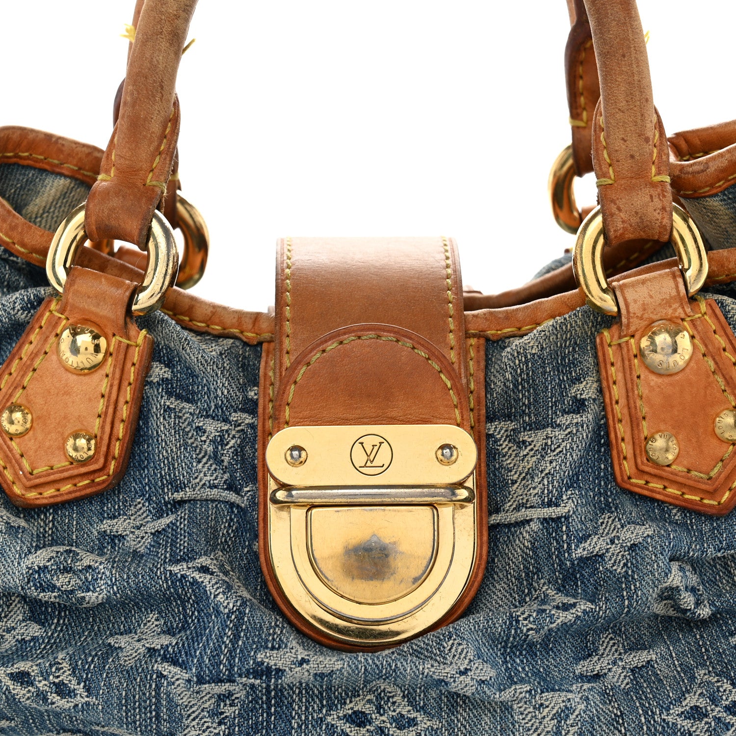 Louis Vuitton Monogram Denim Pleaty Blue 7 of 12