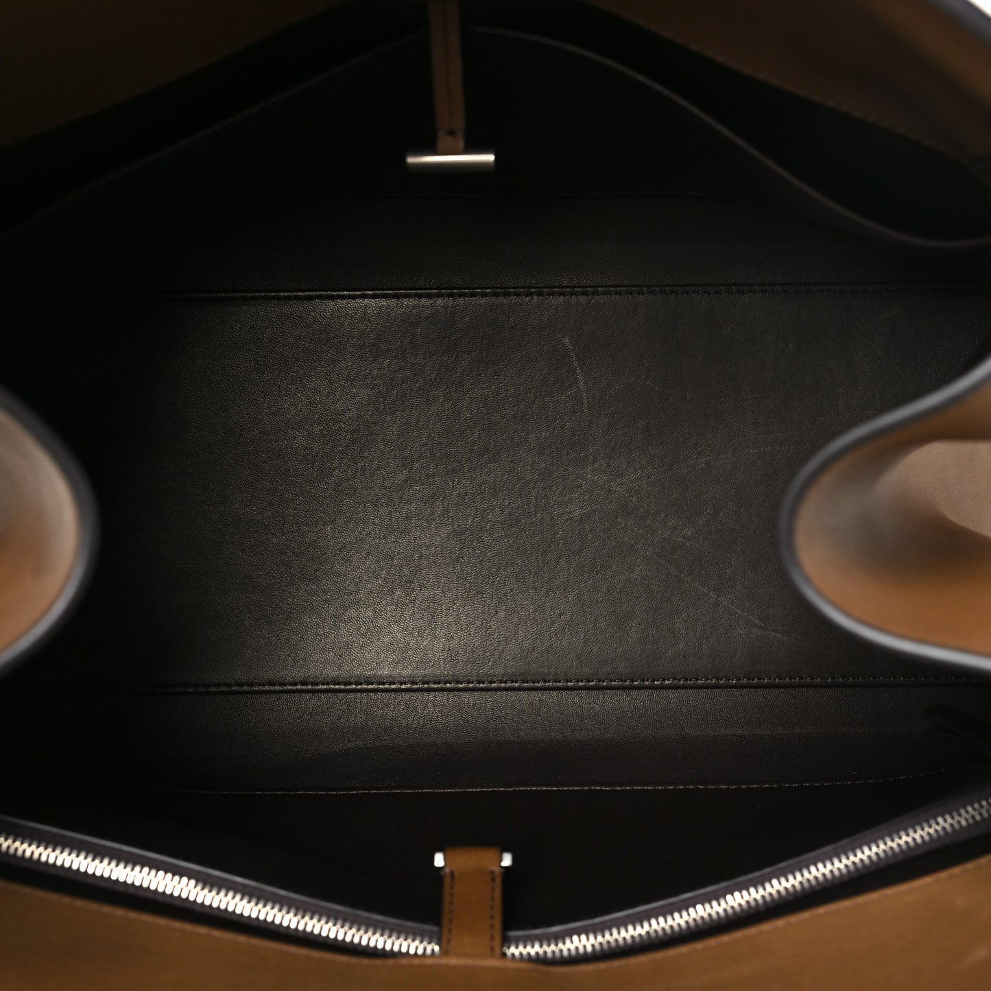 Polished Saddle Calfskin EW Margaux Muschio