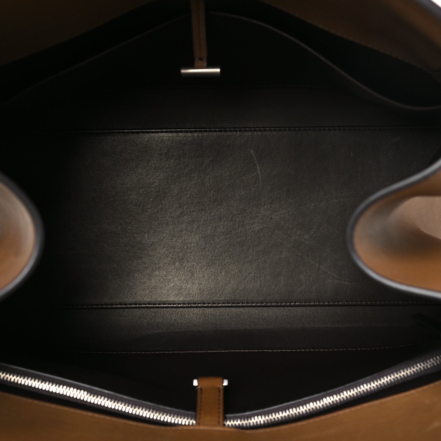 The Row Polished Saddle Calfskin EW Margaux Muschio 5 of 9