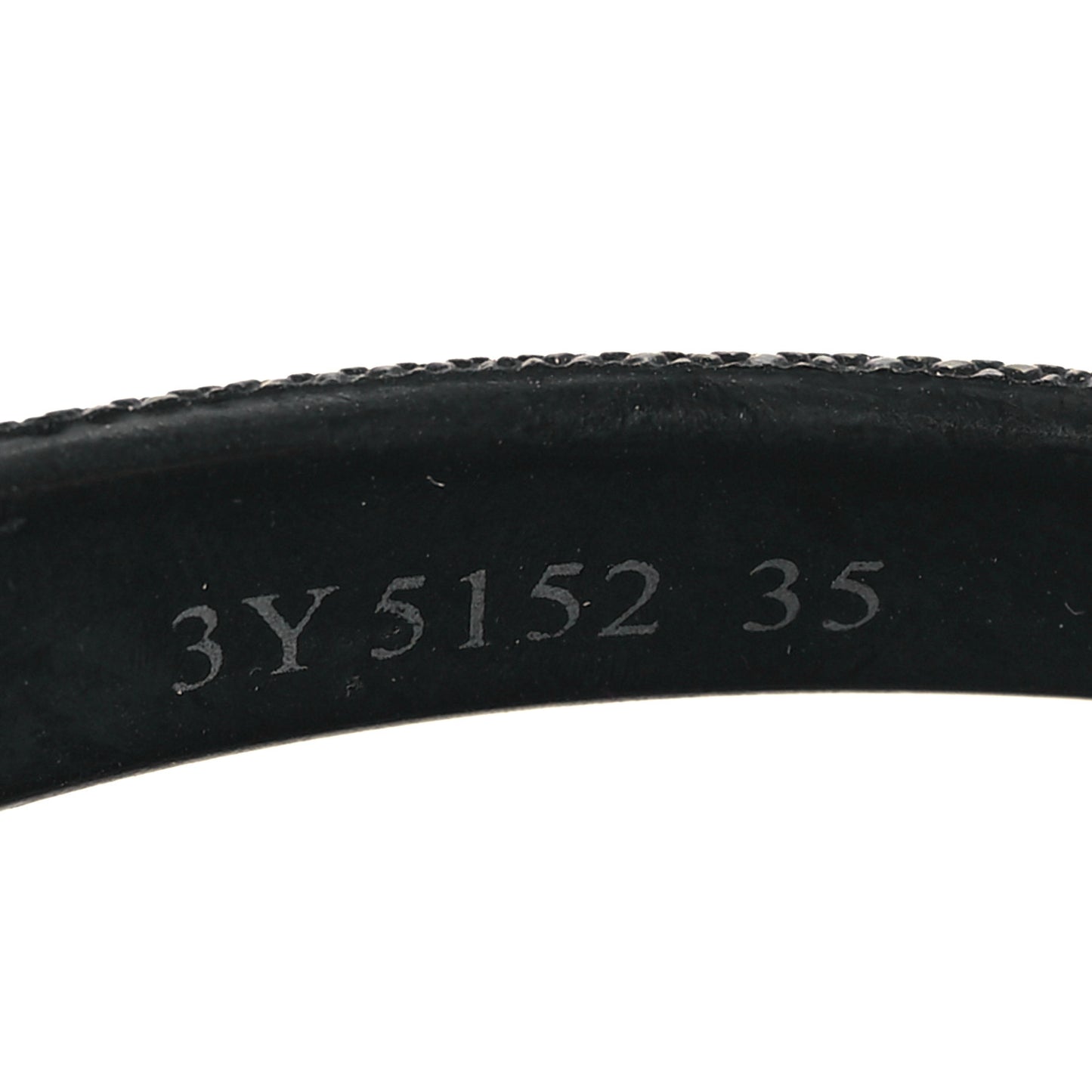 Saffiano Metal Triangle Thong Sandals 35 Black