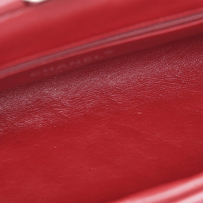 Chanel Lambskin Quilted Timeless Clutch Red 5 of 12