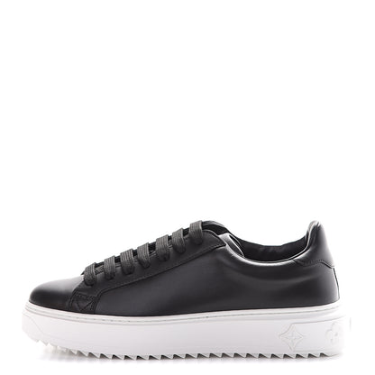 Louis Vuitton Calfskin Time Out Sneakers 37 Black 1 of 9