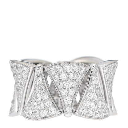 Bulgari 18K White Gold Diamond 2.14ctw Divas' Dream Ring 52 6 1 of 4