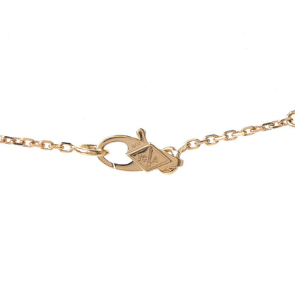 Van Cleef & Arpels 18K Yellow Gold Mother of Pearl Sweet Alhambra Pendant Necklace 4 of 7