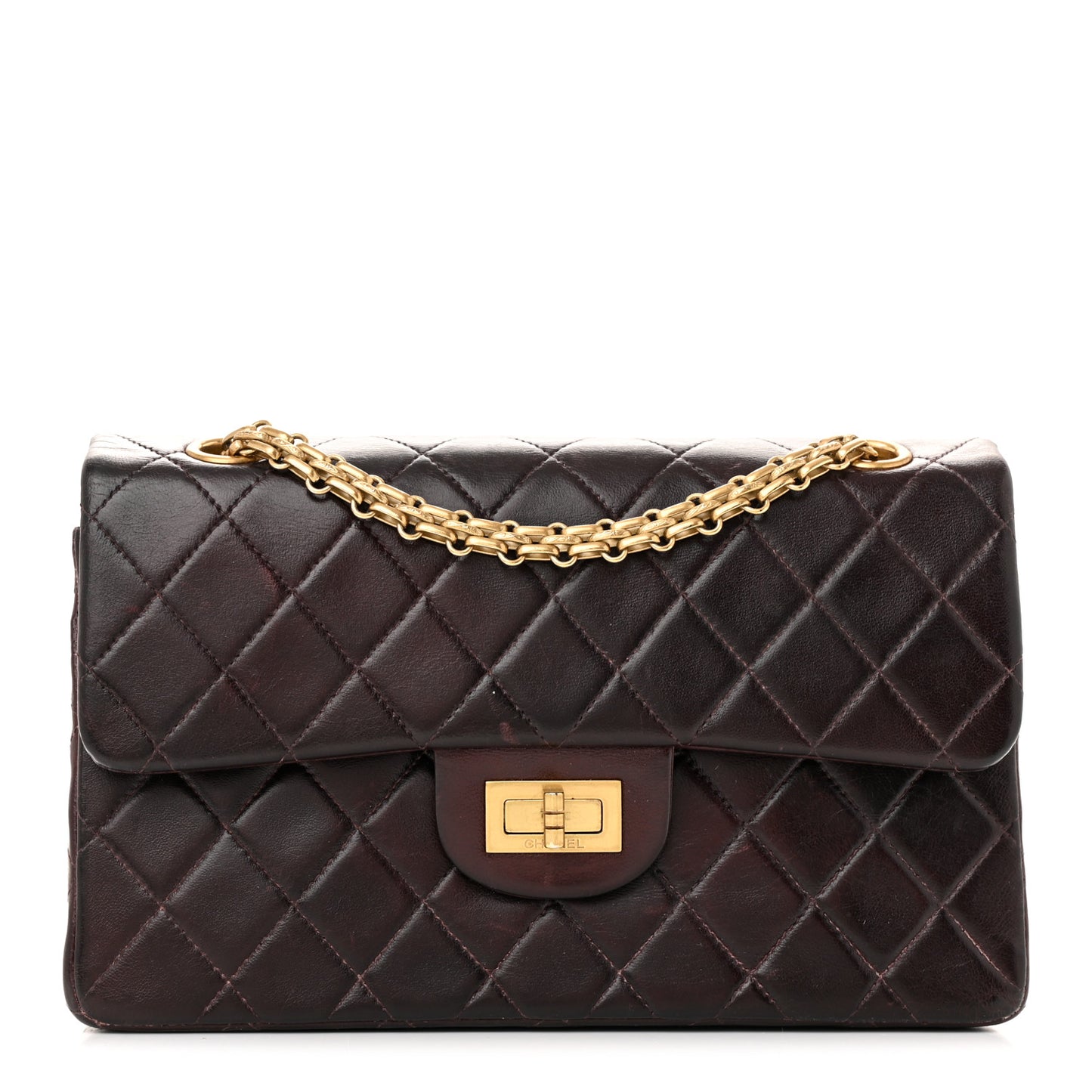Lambskin Quilted 2.55 Reissue 225 Flap Brown