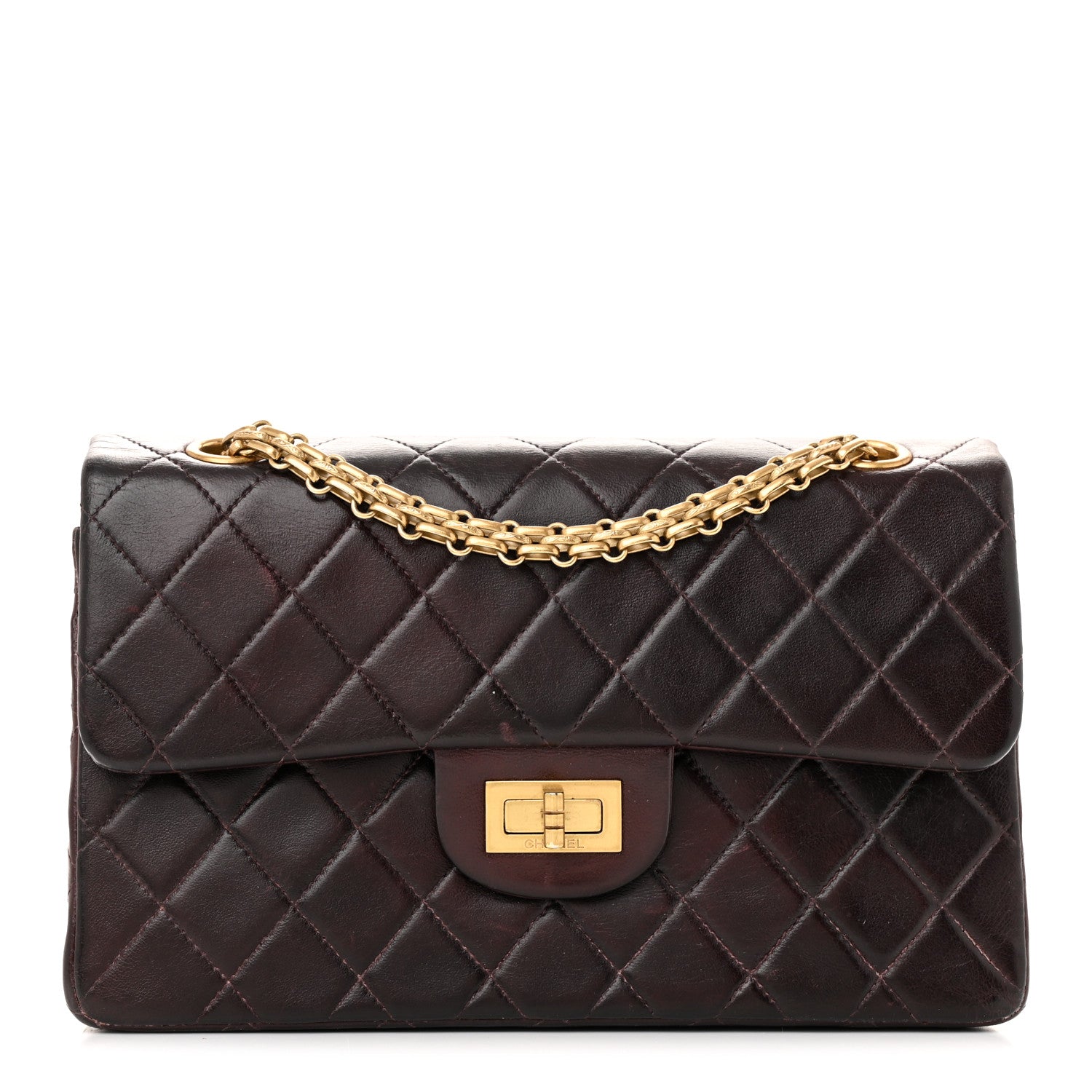 Chanel Lambskin Quilted 2.55 Reissue 225 Flap Brown 1 of 14
