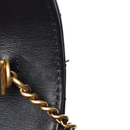 Gucci Calfskin Matelasse Super Mini GG Marmont Shoulder Bag Black 11 of 13