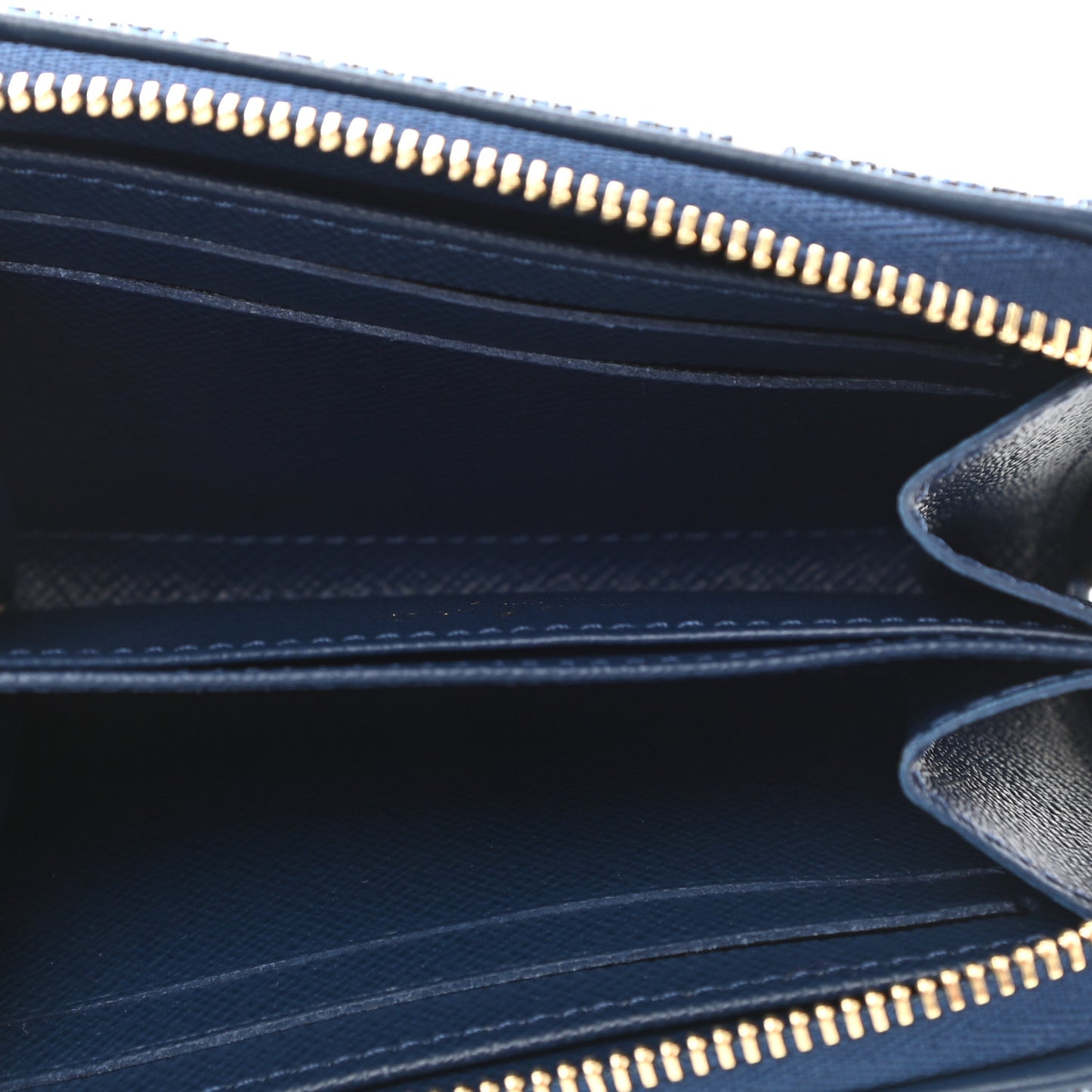 Denim Monogram Jacquard Zippy Coin Purse Bleu