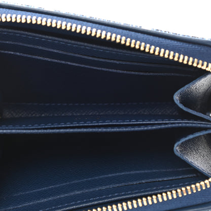 Louis Vuitton Denim Monogram Jacquard Zippy Coin Purse Bleu 5 of 7