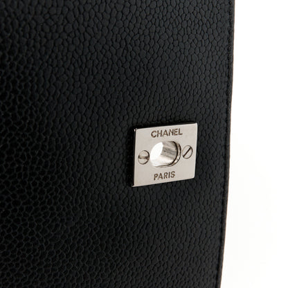 Chanel Caviar Quilted Jumbo Kelly Flap Black 6 of 12