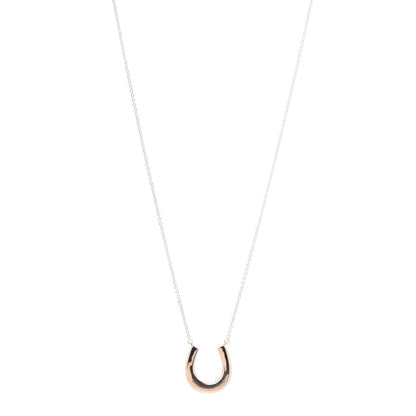 Tiffany Sterling Silver Rubedo 1837 Horseshoe Pendant Necklace 1 of 7