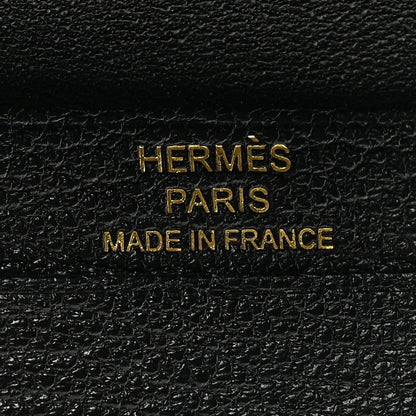 Hermes Chevre Mysore Mini Bearn Wallet Black 7 of 7