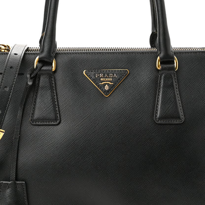 Prada Saffiano Small Galleria Double Zip Tote Black 6 of 11