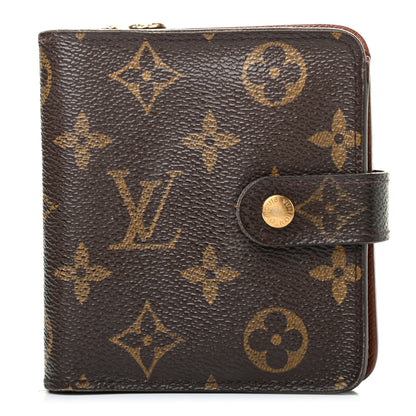 Louis Vuitton Monogram Compact Zippe Zipped Wallet 1 of 6