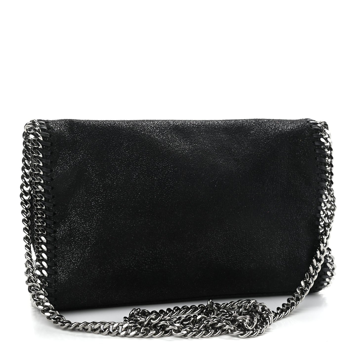 Shaggy Deer Mini Falabella Shoulder Bag Black