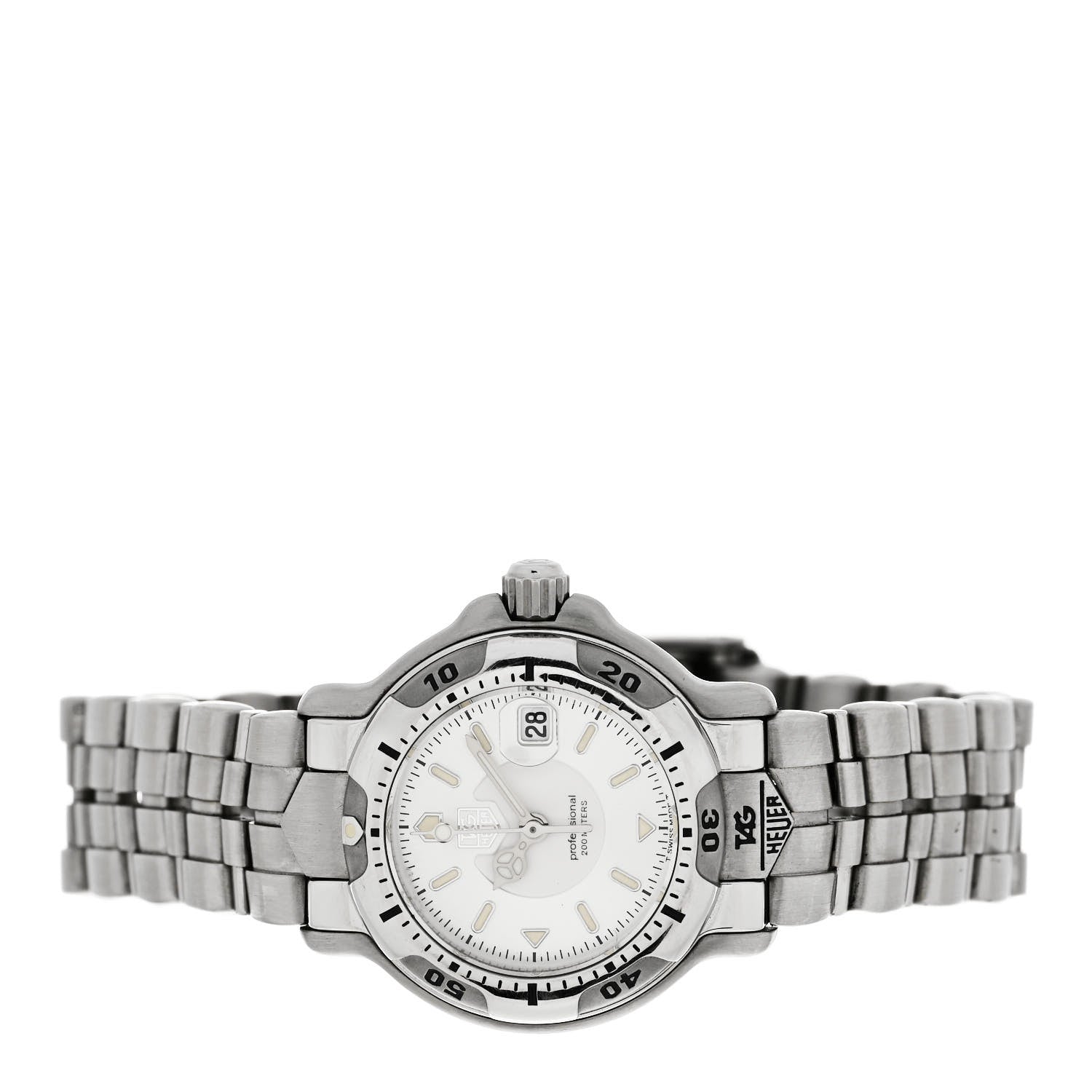 Tag Heuer Stainless Steel 28mm Aquaracer 6000 Quartz Watch Silver WH1313- K1 2 of 5