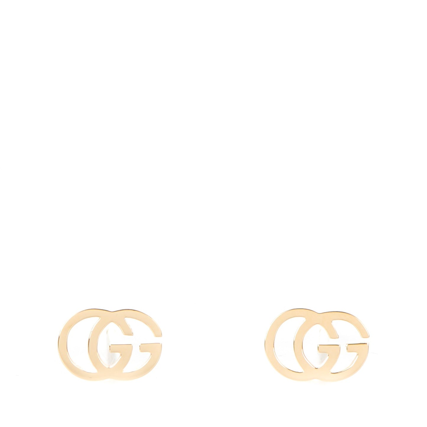 18K Yellow Gold GG Tissue Stud Earrings