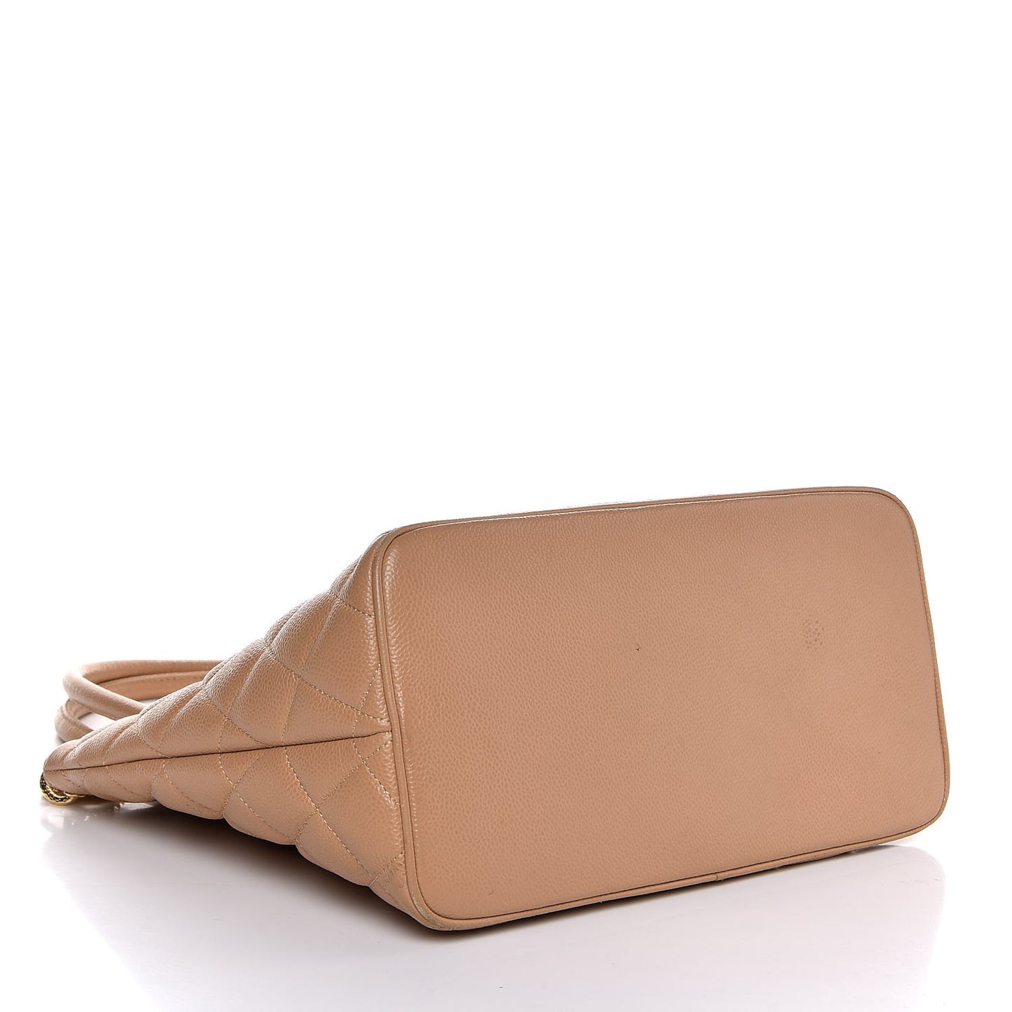 Caviar Quilted Medallion Tote Beige