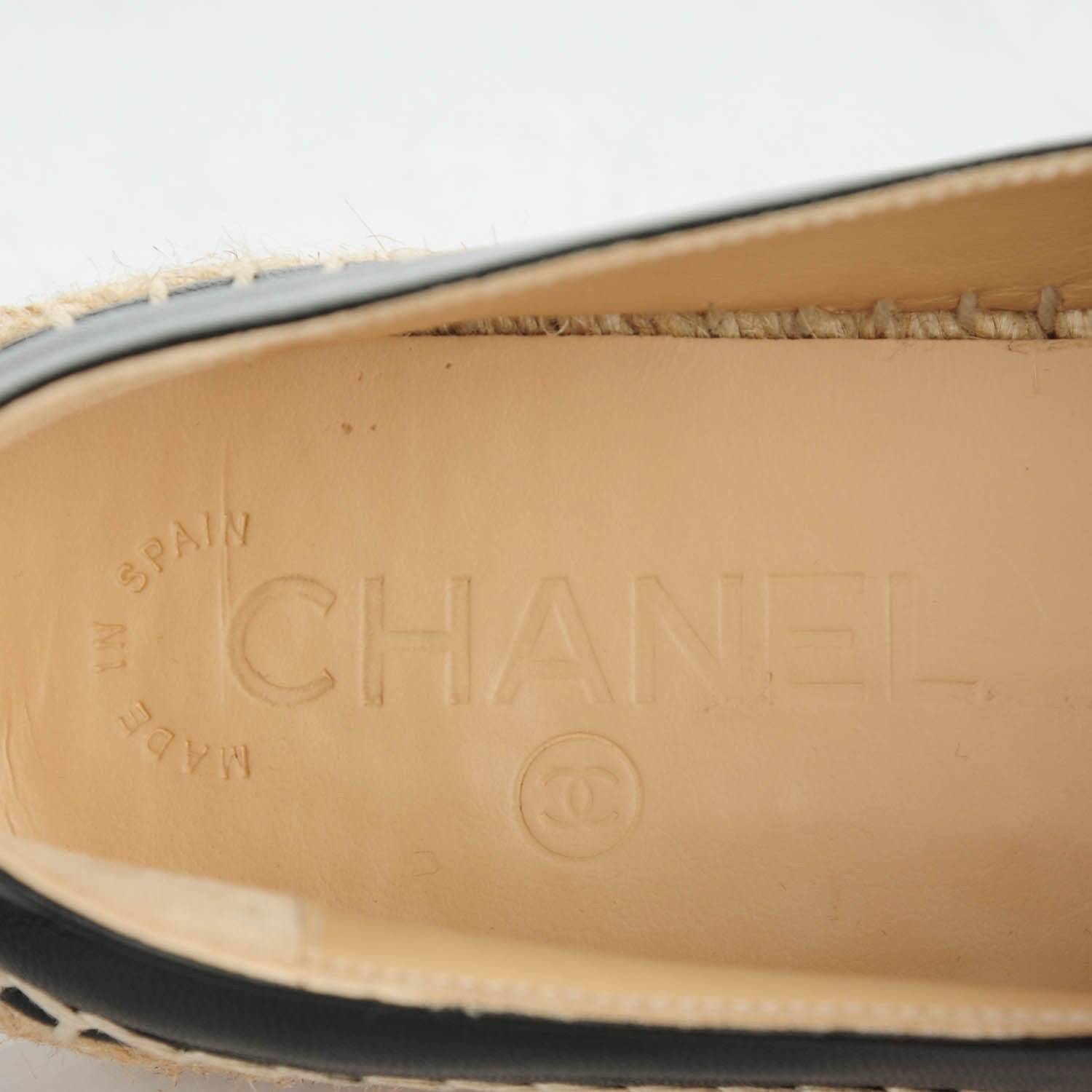 Chanel Lambskin CC Espadrilles 38 Black 7 of 8