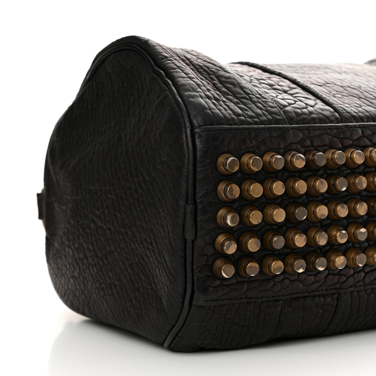 Alexander Wang Pebbled Lambskin Rocco Black Antique Brass Hardware 7 of 15