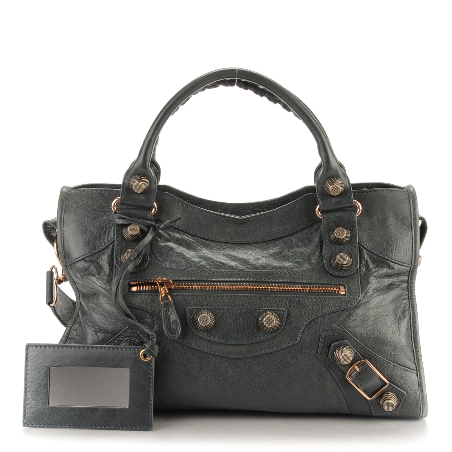 Agneau Giant 21 Rose Gold Hardware City Anthracite