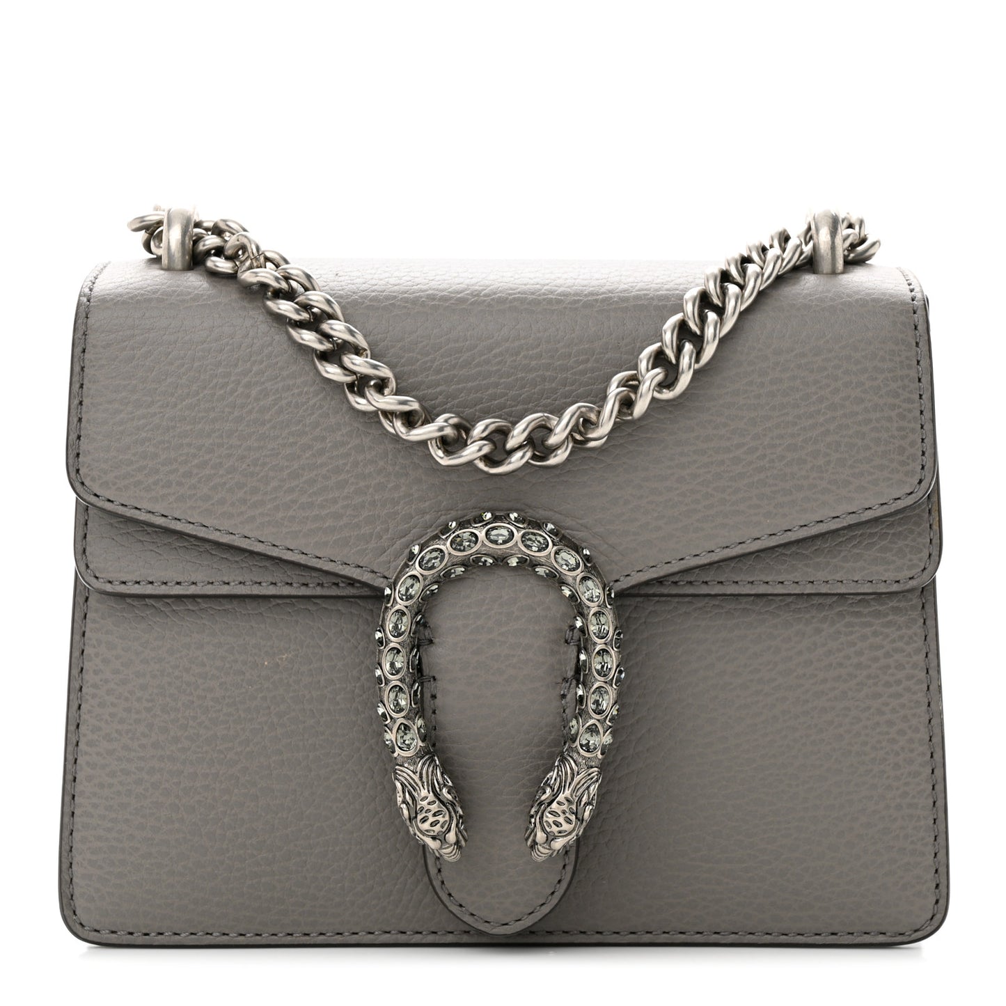 Calfskin Mini Dionysus Shoulder Bag Dusty Grey