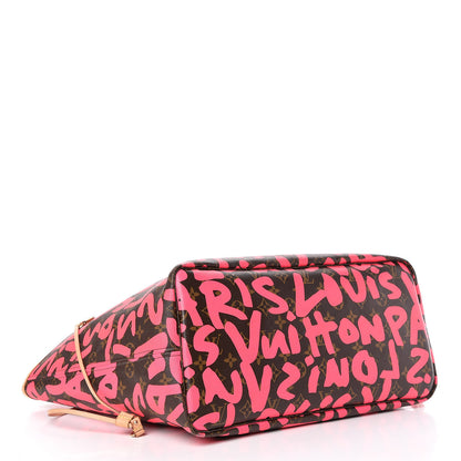 Louis Vuitton Monogram Graffiti Neverfull GM Fuchsia 4 of 17