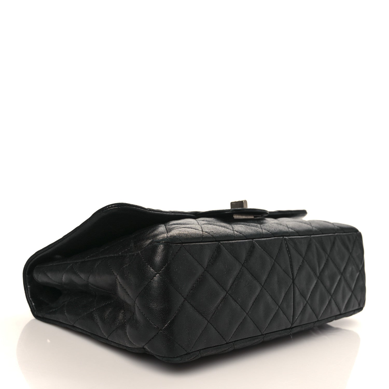 Chanel Washed Lambskin Quilted Jumbo Hybrid Reissue Flap Black 4 of 9