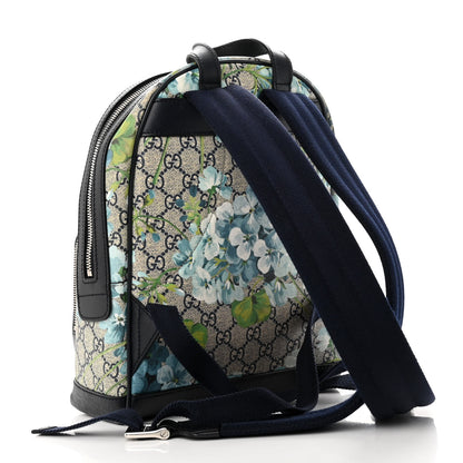 Gucci GG Supreme Monogram Blooms Small Day Backpack Blue 3 of 10
