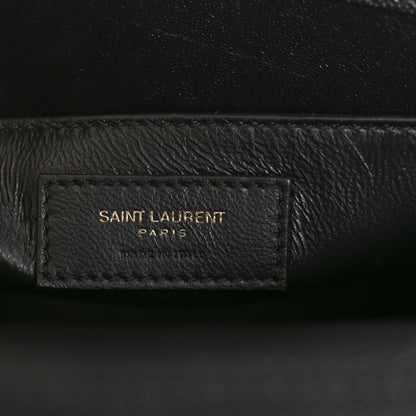 Saint Laurent Grain de Poudre Medium Classic Monogram Cassandra Top Handle Black 6 of 15
