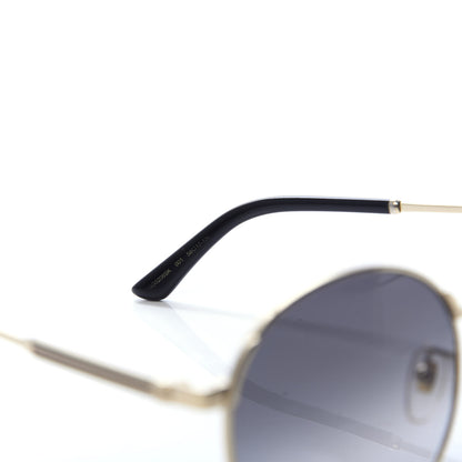Gucci Web Round Sunglasses GG0206SK Gold 6 of 8