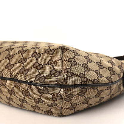 Gucci Monogram Medium Half Moon Hobo Dark Brown 8 of 9