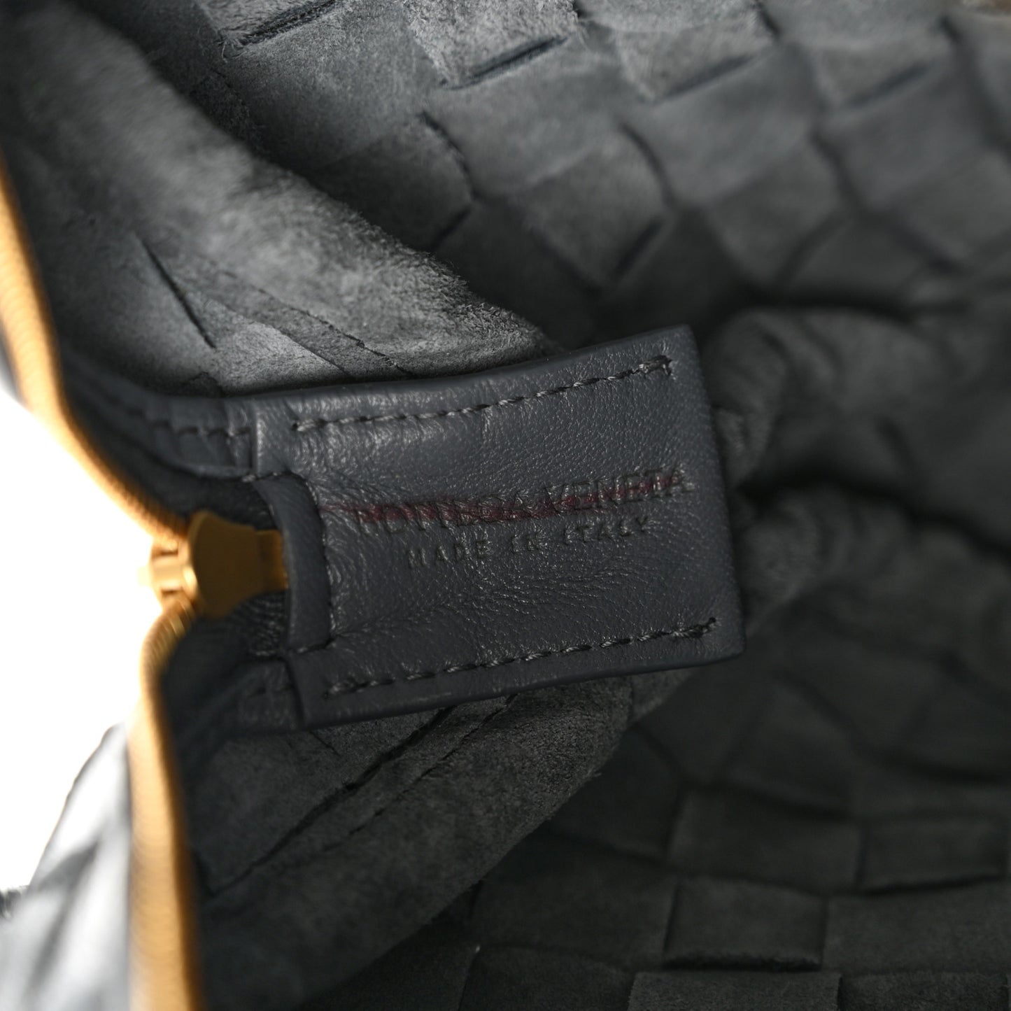 Nappa Intrecciato Small Loop Camera Bag Thunder