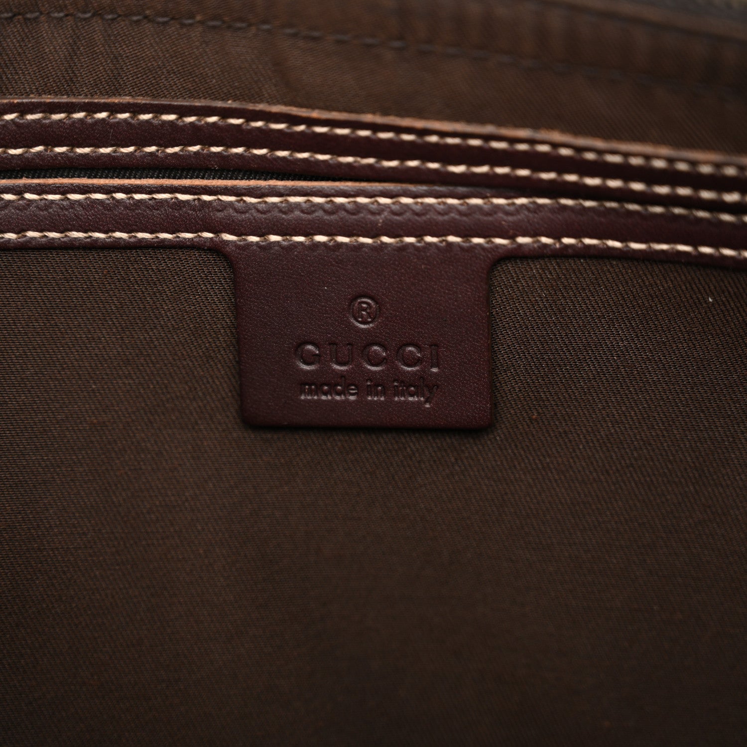 Gucci GG Supreme Monogram Belt Bag Dark Brown 6 of 13