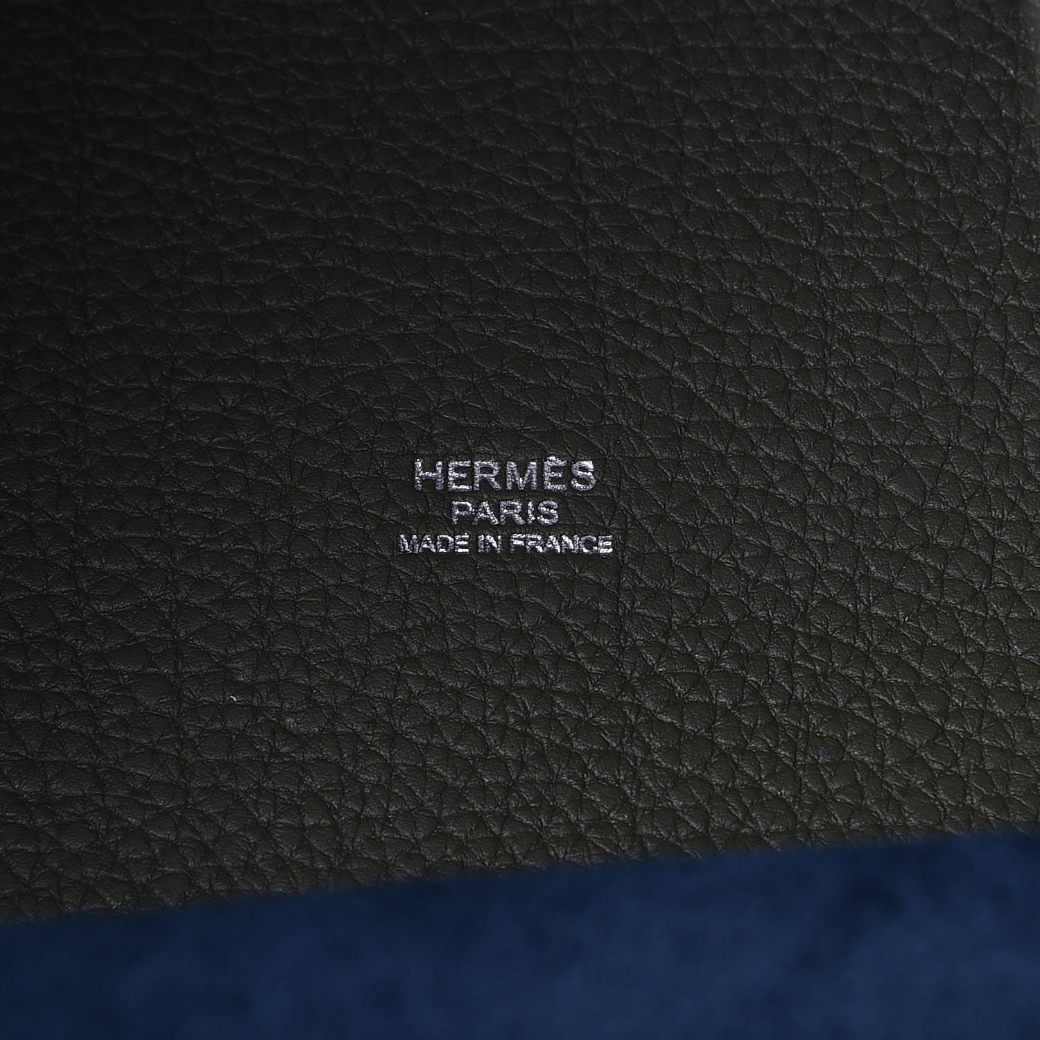 Hermes Taurillon Clemence Picotin Lock 26 GM Blue Jean Canopee 6 of 7