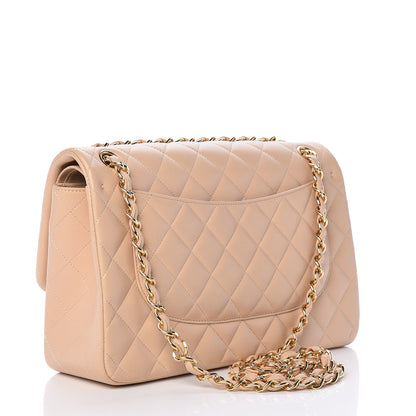 Chanel Lambskin Quilted Jumbo Double Flap Beige Clair 3 of 11