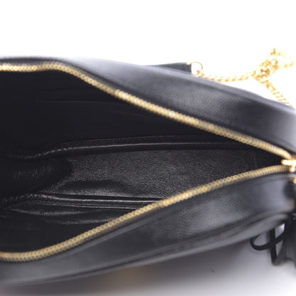 Saint Laurent Grain De Poudre Matelasse Monogram Mini Lou Camera Bag Black 5 of 11