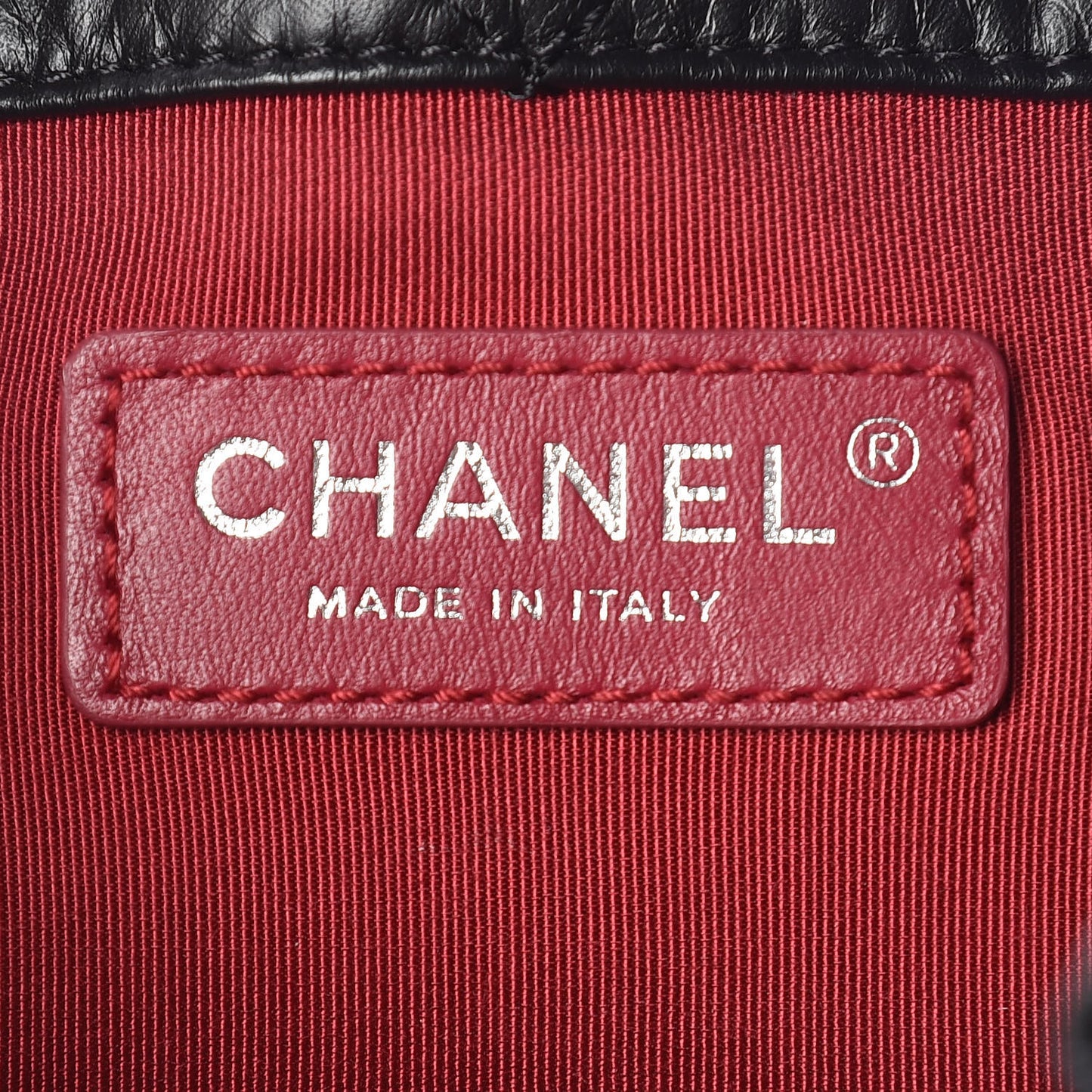 Aged Calfskin Quilted Gabrielle Backpack Black