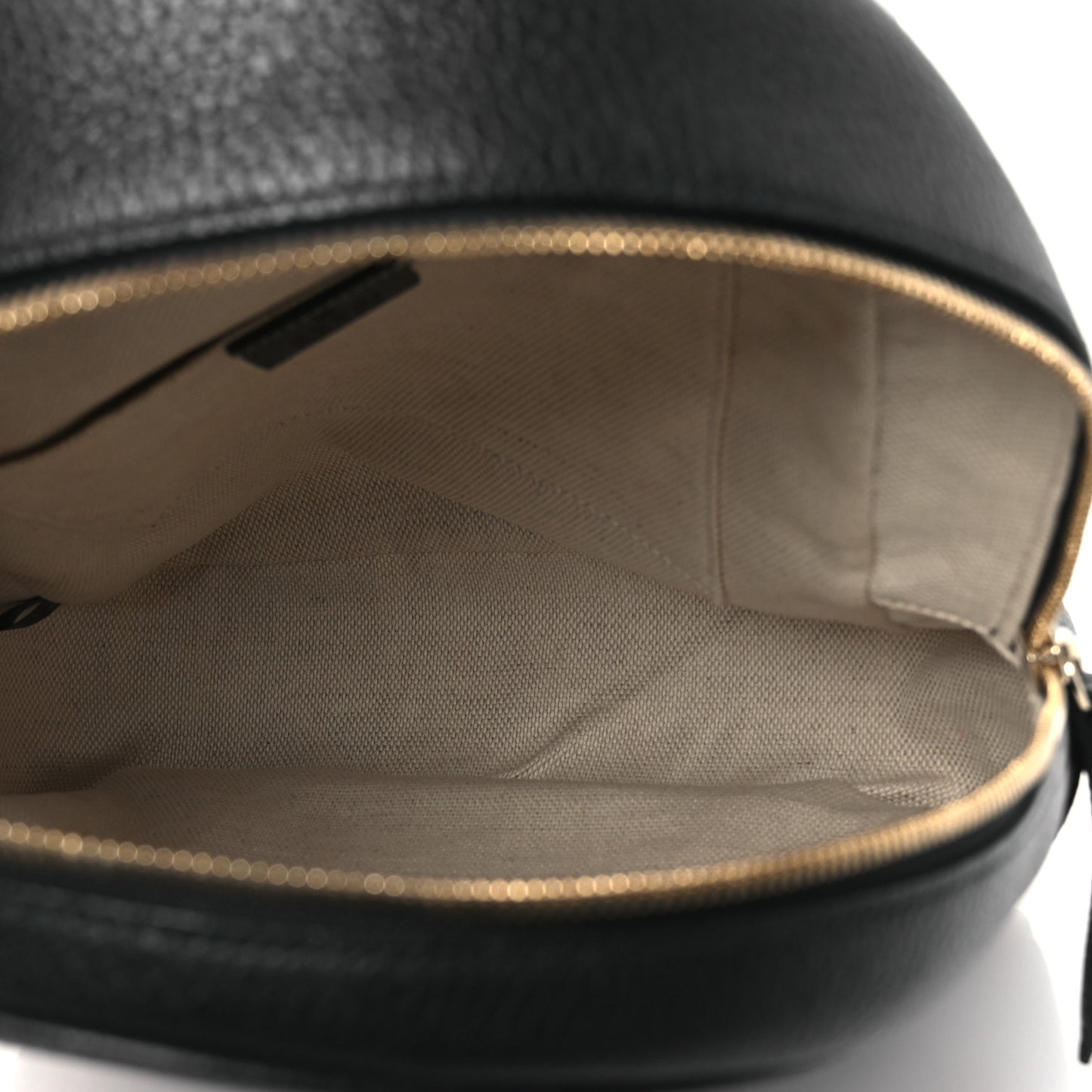 Pebbled Calfskin Soho Chain Backpack Black