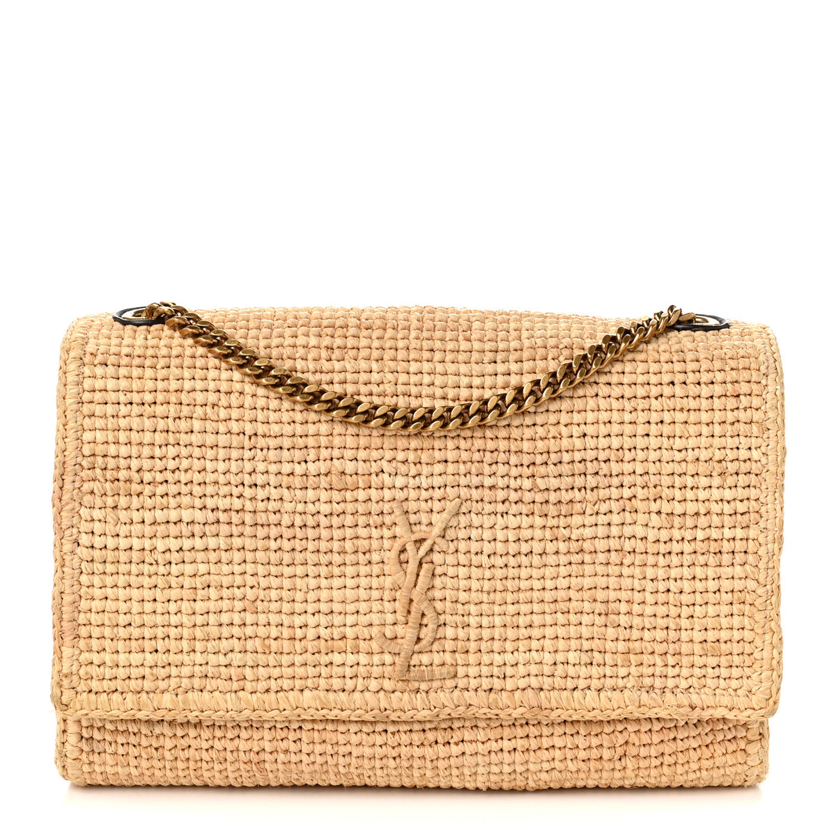 Saint Laurent Raffia Monogram Medium Jamie Natural Avorio 1 of 10