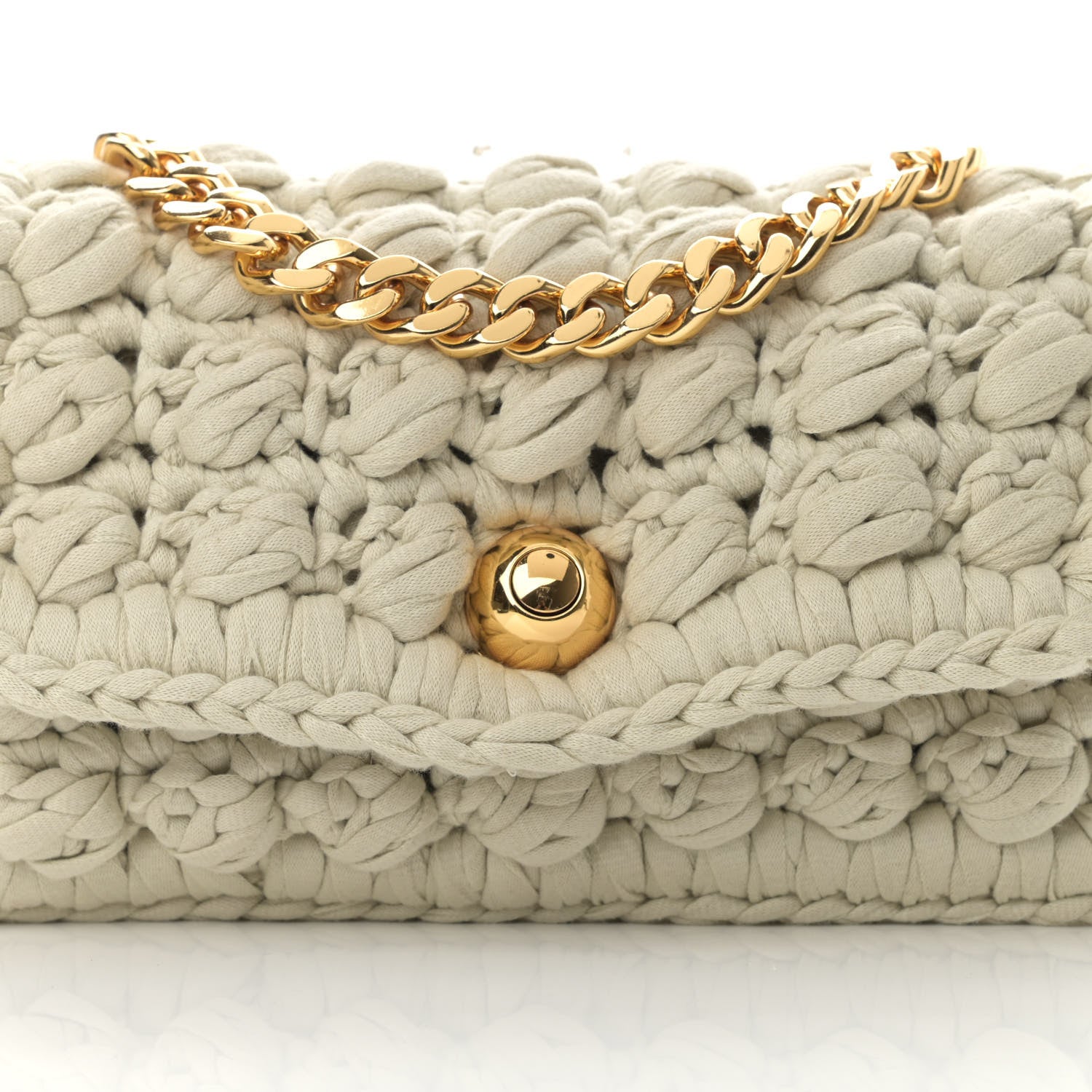 Bottega Veneta Jersey Crochet Shoulder Bag Plaster 7 of 10