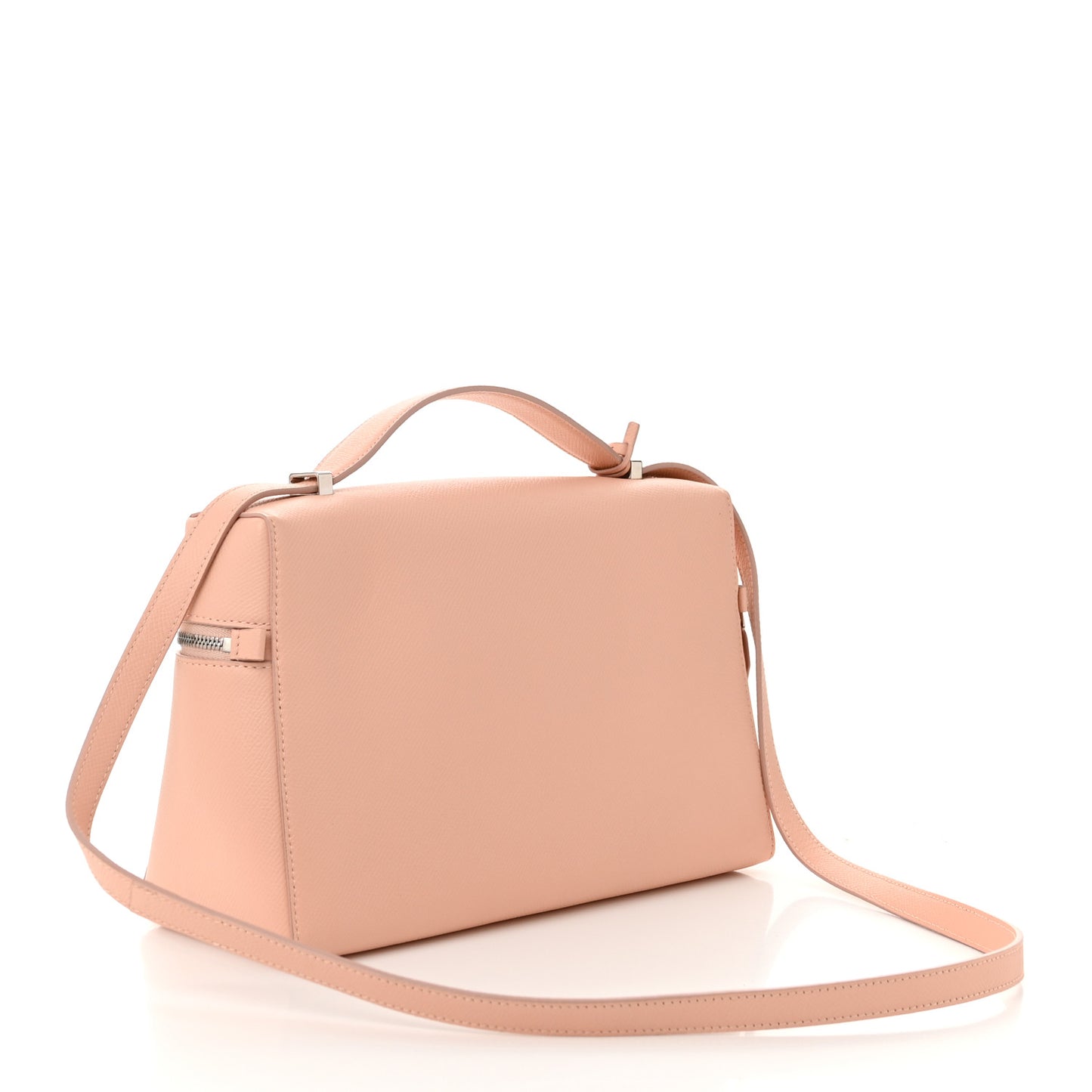 Textured Calfskin Extra Bag L27 Feather Pink