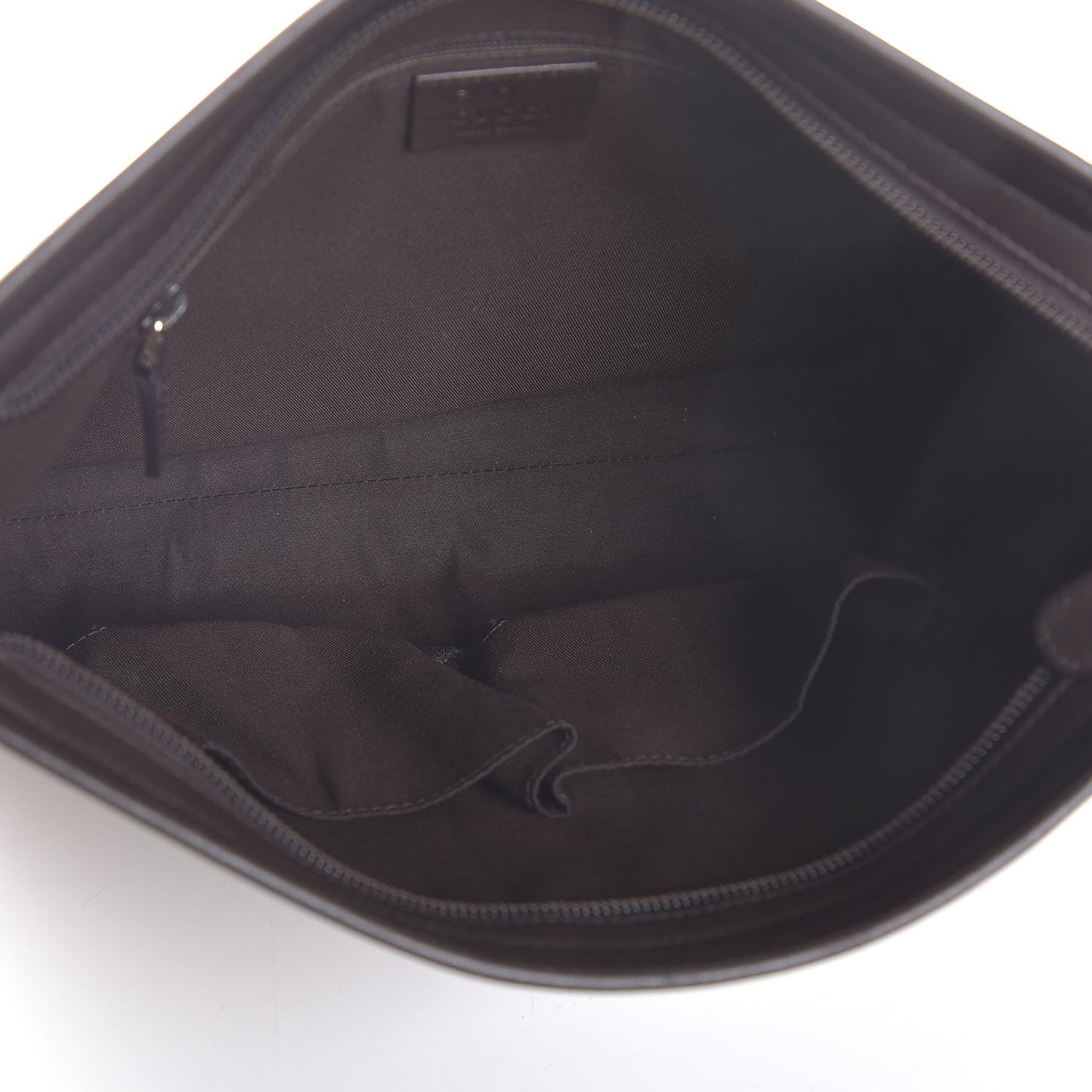 GG Plus Monogram Medium Flat Messenger Bag Dark Brown