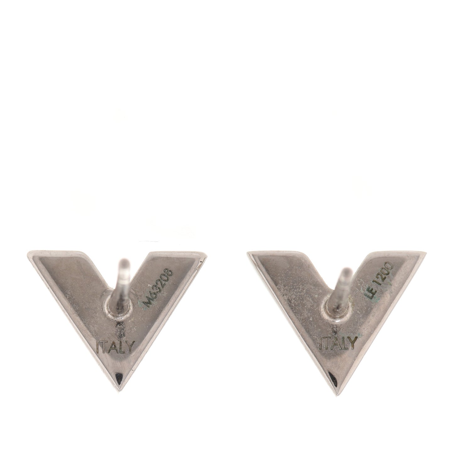 Essential V Stud Earrings Silver