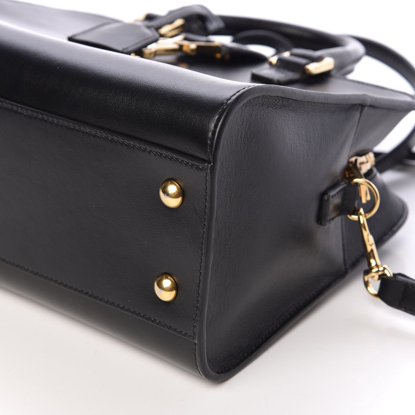 Calfskin Monogram Baby Cabas Black