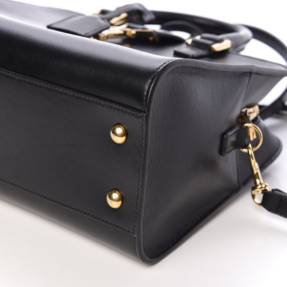 Saint Laurent Calfskin Monogram Baby Cabas Black 9 of 10