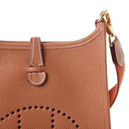 Hermes Taurillon Clemence Amazone Evelyne TPM Gold Cuivre 8 of 9