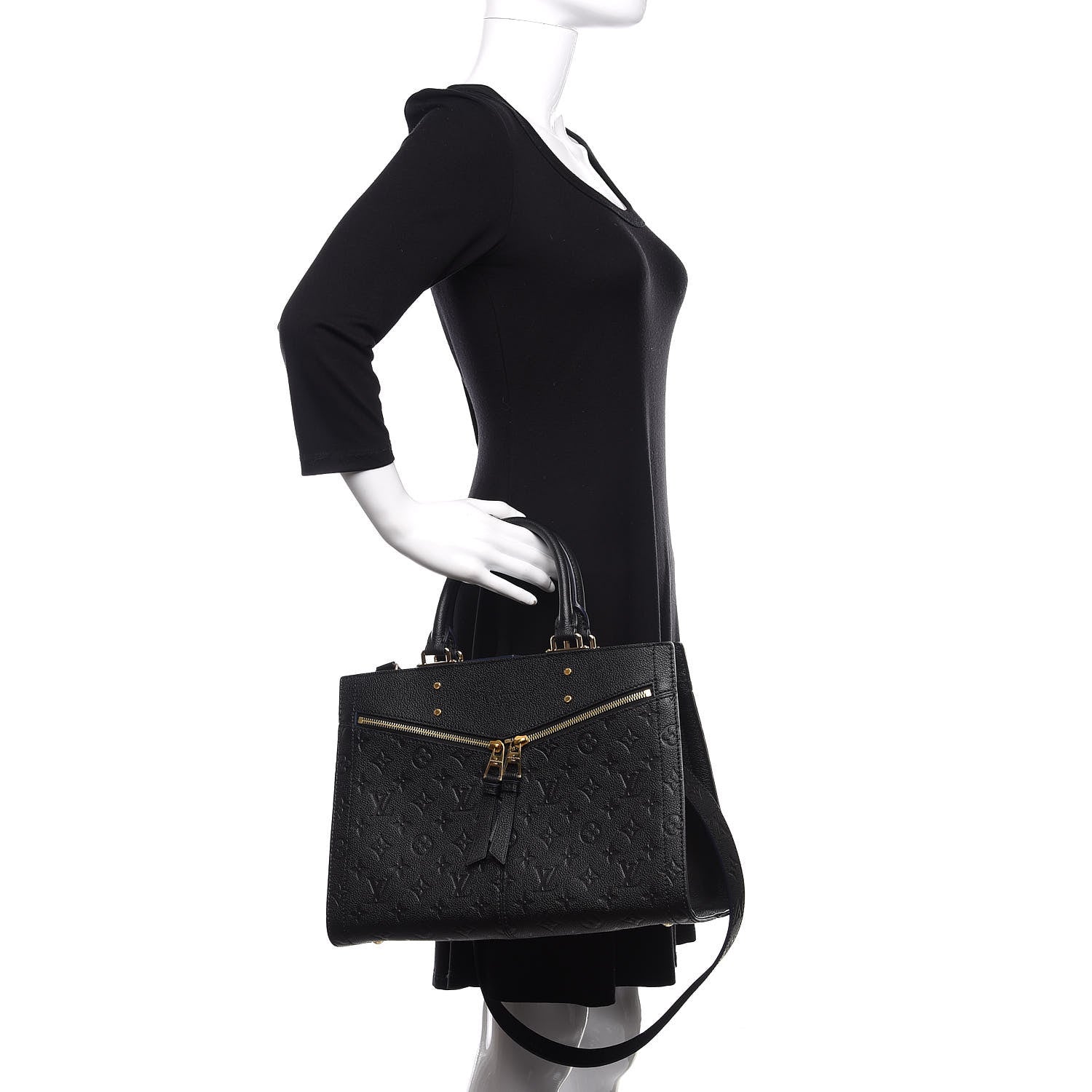 Louis Vuitton Empreinte Sully MM Black 3 of 11