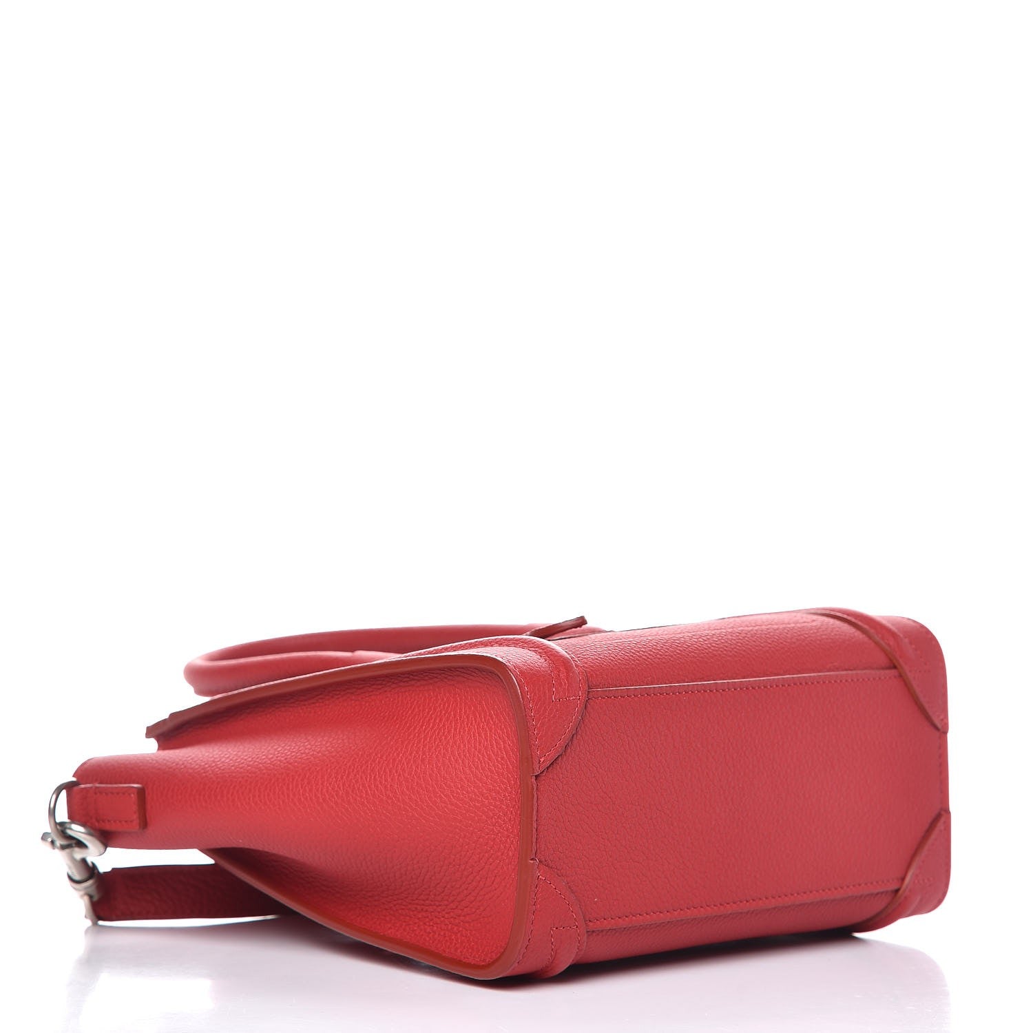 Celine Baby Grained Calfskin Nano Luggage Red 4 of 8