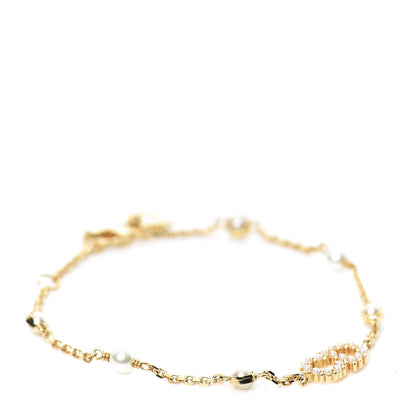 Christian Dior Pearl Clair D Lune Bracelet Gold 1 of 4